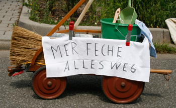 Mer feche alles weg, so lautete das Motto des Vereins.